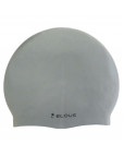 Шапочка для плавания "Elous", силиконовая, Штрихи серая Серый-фото 4 additional image